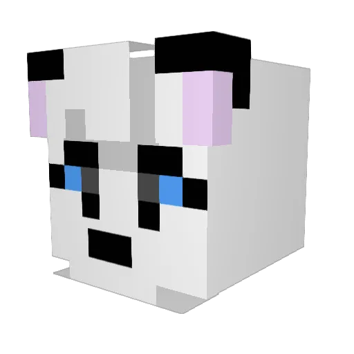 Mabu888 Minecraft avatar head, 3D render