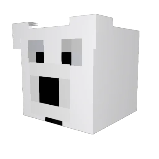 MabuAdoresPurple Minecraft avatar head, 3D render