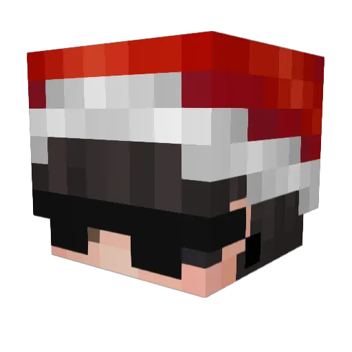 MabukGulaan Minecraft avatar head, 3D render