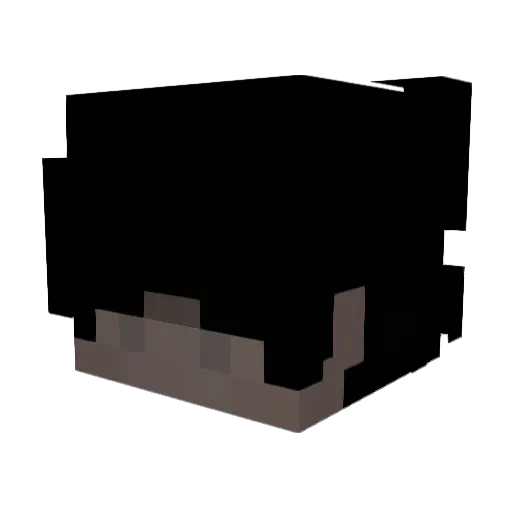 Mabzz Minecraft avatar head, 3D render