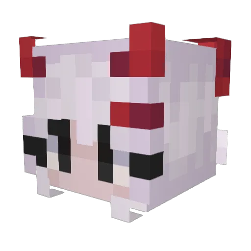 Mac10Monarch Minecraft avatar head, 3D render