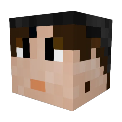 Mac2134 Minecraft avatar head, 3D render