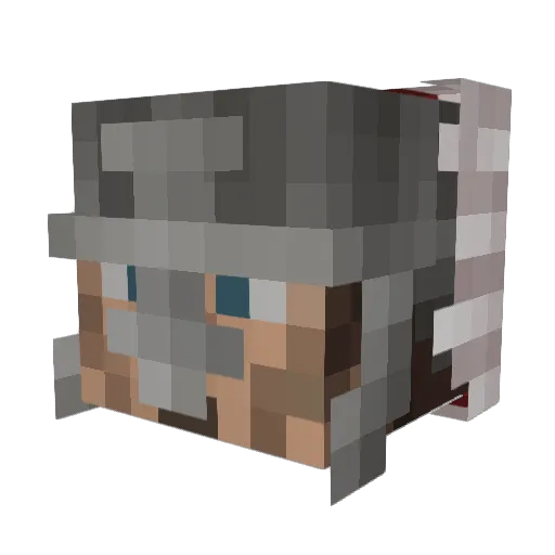 Mac9985 Minecraft avatar head, 3D render