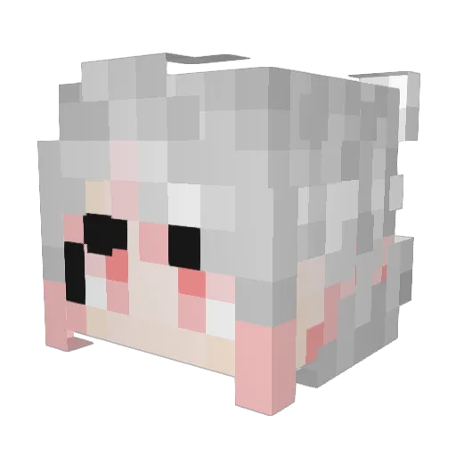 MacArshare Minecraft avatar head, 3D render
