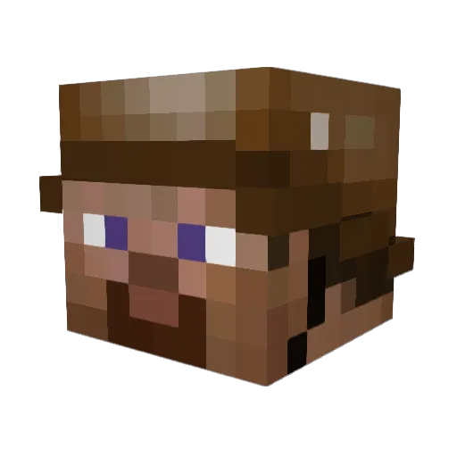 MacArthur1944 Minecraft avatar head, 3D render