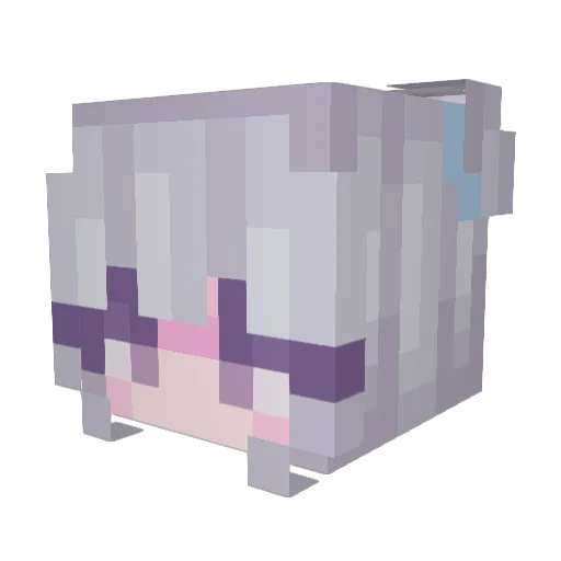 MacBook Minecraft avatar head, 3D render