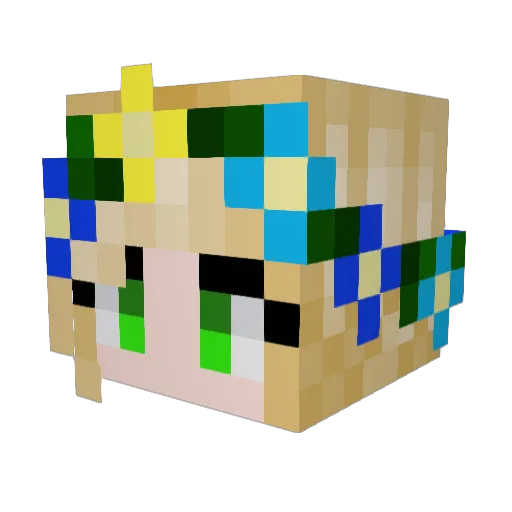MacCheese_5150 Minecraft avatar head, 3D render