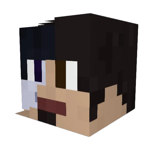 MacFanta Minecraft avatar head, 3D render