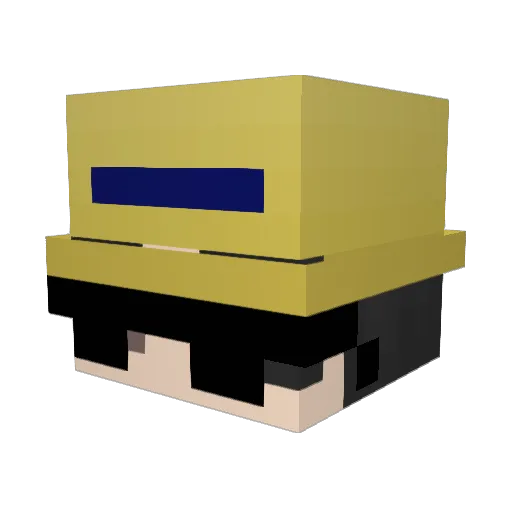 MacLad75 Minecraft avatar head, 3D render