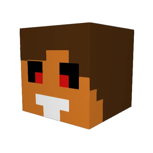 MacNCheeseMonstr Minecraft avatar head, 3D render