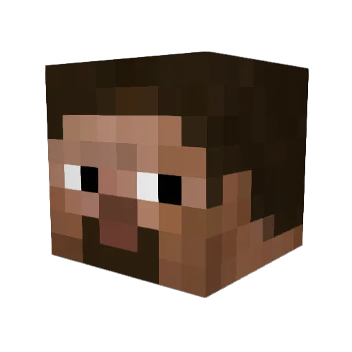 MacNchese Minecraft avatar head, 3D render