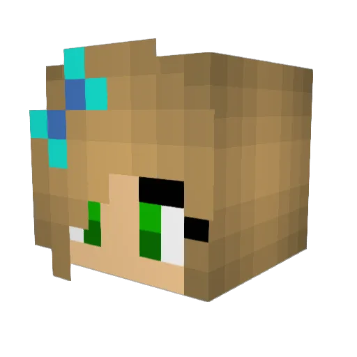 MacPac15 Minecraft avatar head, 3D render