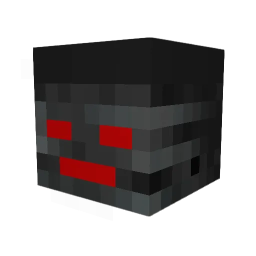 MacRile_ Minecraft avatar head, 3D render