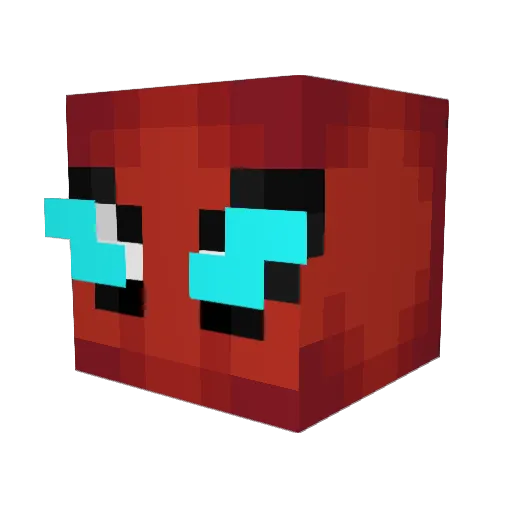 MacSilverman Minecraft avatar head, 3D render
