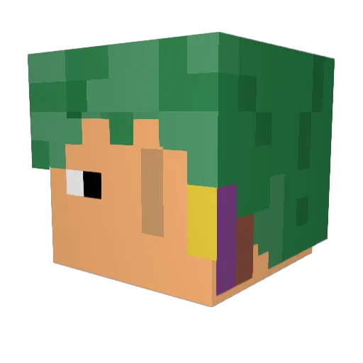 MacSuibhne13 Minecraft avatar head, 3D render