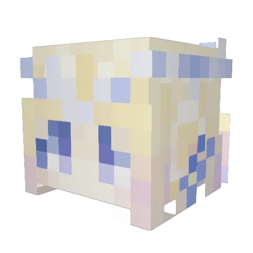 MacTavis Minecraft avatar head, 3D render