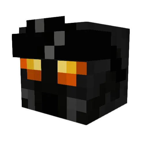 MacTuga Minecraft avatar head, 3D render