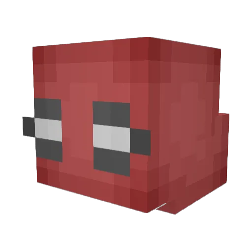 MacWarfare Minecraft avatar head, 3D render