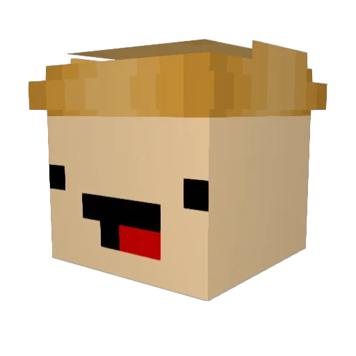 Mac_Man21 Minecraft avatar head, 3D render