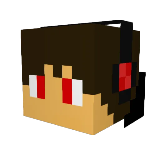 Mac_attact Minecraft avatar head, 3D render