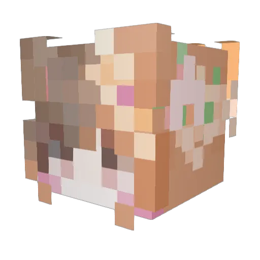 Mac_ft Minecraft avatar head, 3D render