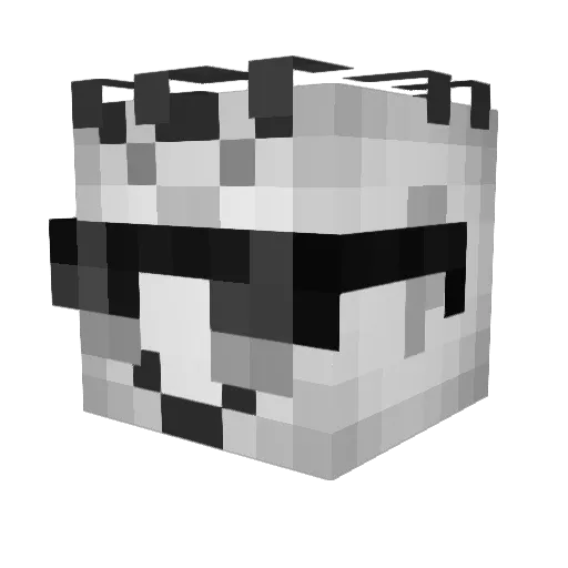 Mac_petrov Minecraft avatar head, 3D render