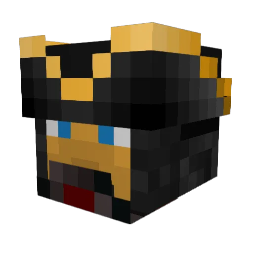 Maca420 Minecraft avatar head, 3D render