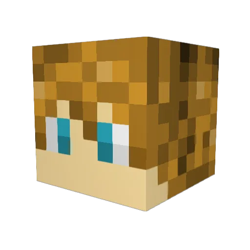 Macaa199 Minecraft avatar head, 3D render