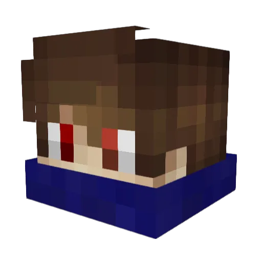 MacacoAutoPecas Minecraft avatar head, 3D render