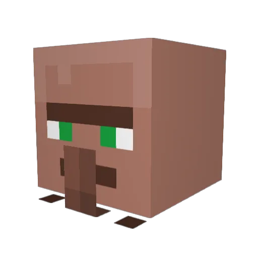 MacacoRosa Minecraft avatar head, 3D render