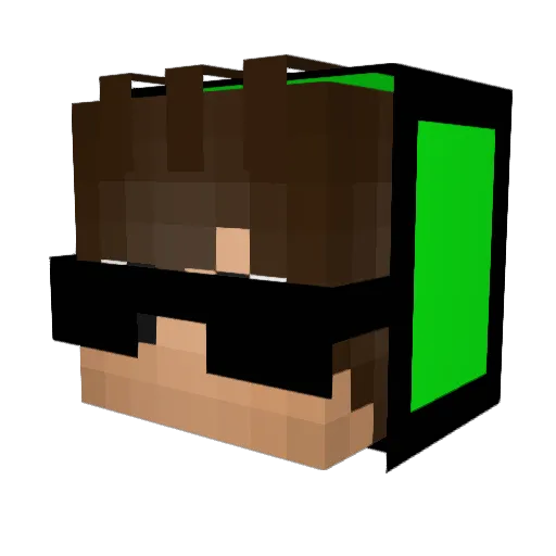 Macaco_PVP Minecraft avatar head, 3D render
