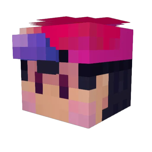 Macadam_64 Minecraft avatar head, 3D render