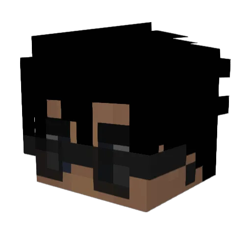 Macadlore Minecraft avatar head, 3D render
