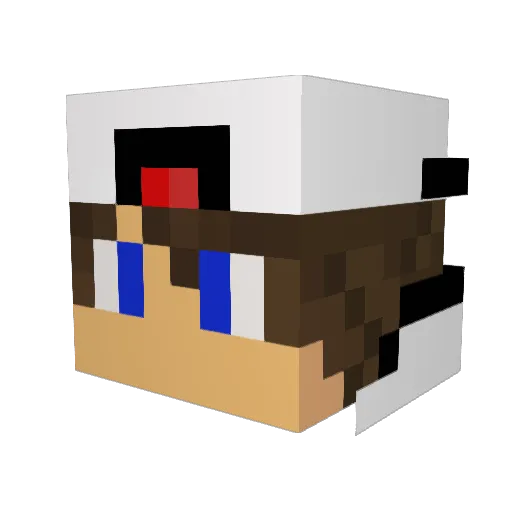 Macafalas_BODE Minecraft avatar head, 3D render