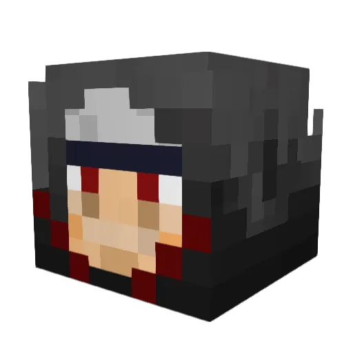 Macak Minecraft avatar head, 3D render
