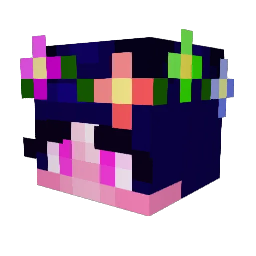 Macan1 Minecraft avatar head, 3D render