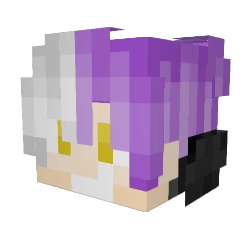Macanore Minecraft avatar head, 3D render