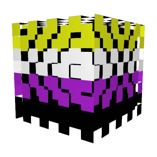 Macaronic_ Minecraft avatar head, 3D render