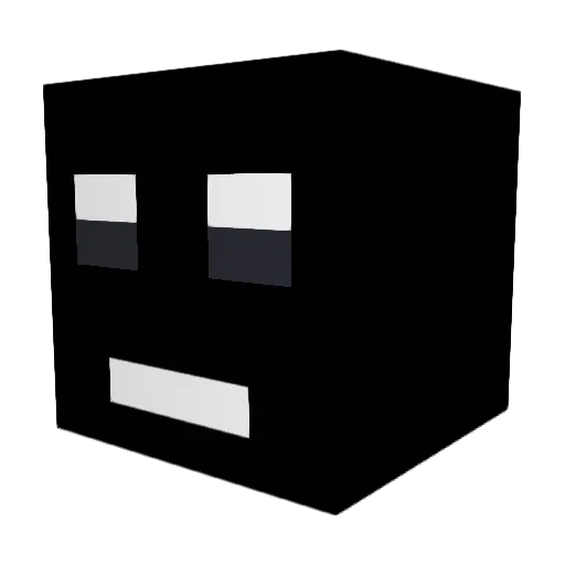 Macaroon404 Minecraft avatar head, 3D render
