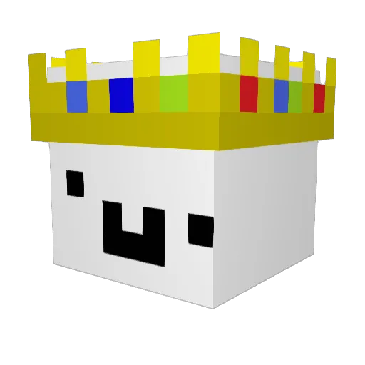 Macaroonkat Minecraft avatar head, 3D render