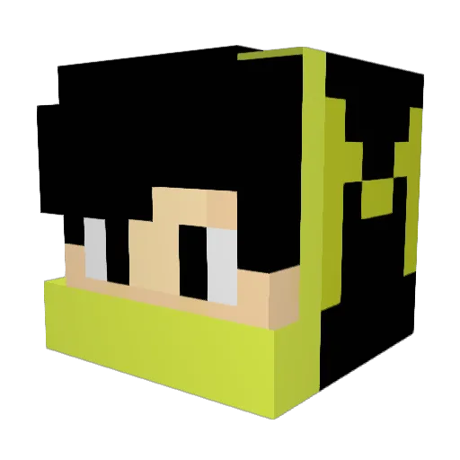 Macas123YT Minecraft avatar head, 3D render