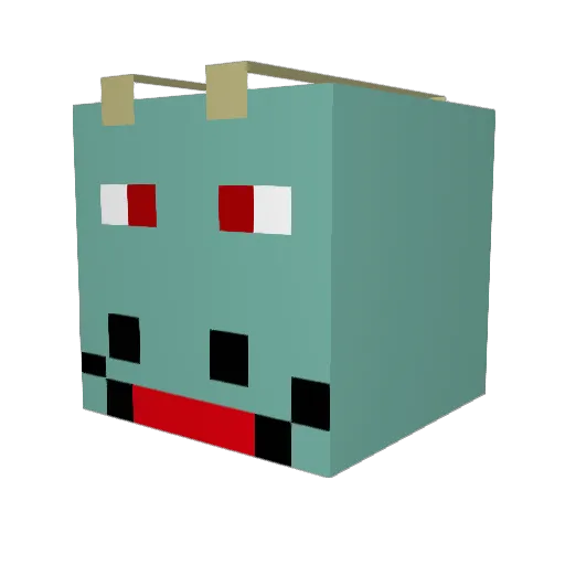 Maccajnr1 Minecraft avatar head, 3D render