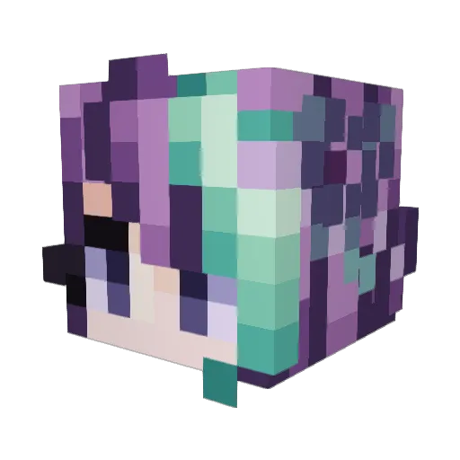 Maccfin Minecraft avatar head, 3D render