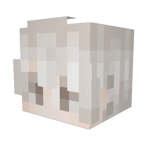Macchiatto1 Minecraft avatar head, 3D render