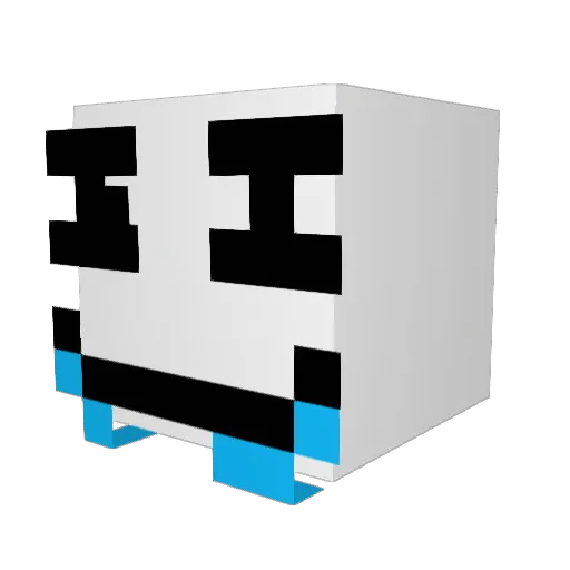 Maccia_ Minecraft avatar head, 3D render