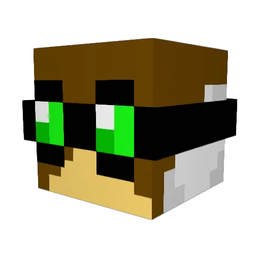 Macd_2000 Minecraft avatar head, 3D render