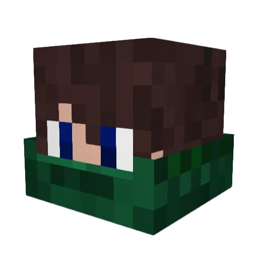 Mace1212 Minecraft avatar head, 3D render