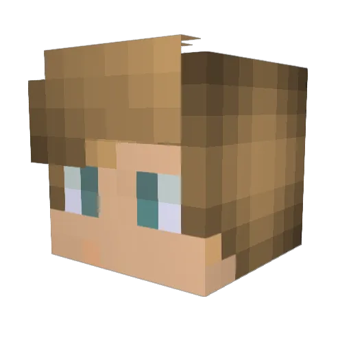 MaceAttack Minecraft avatar head, 3D render