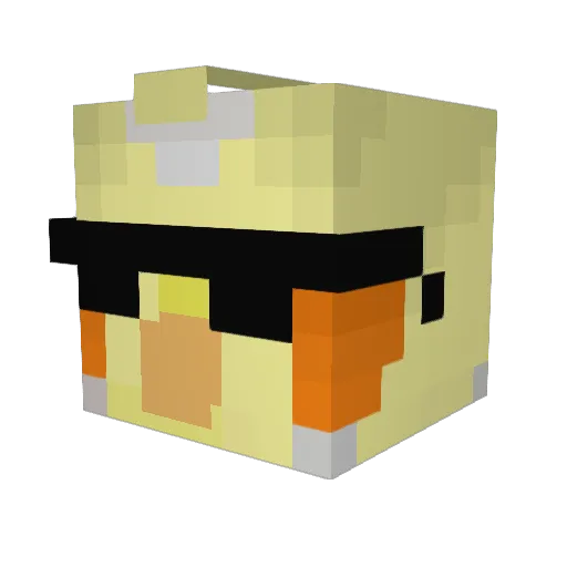 MaceL0w Minecraft avatar head, 3D render