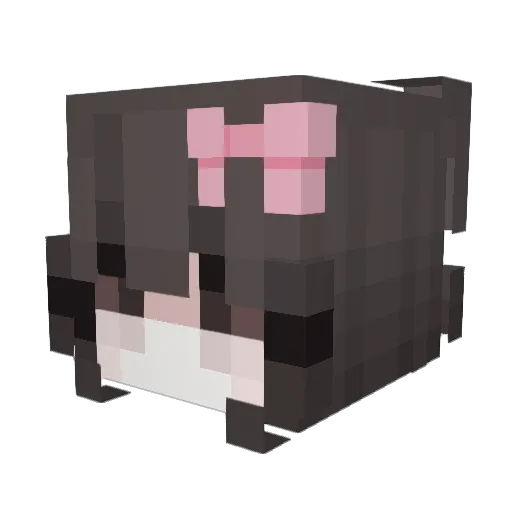 Maceh Minecraft avatar head, 3D render